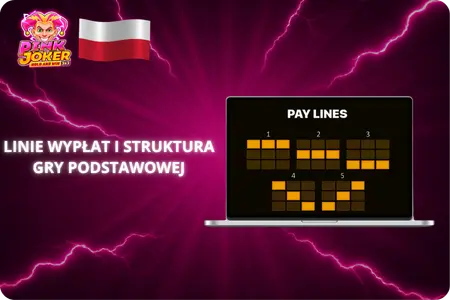 Linie wypłat i struktura gry podstawowej w automacie Pink Joker slot
