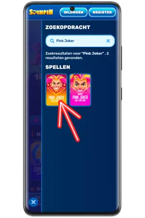 Zoek in de casinospellenbibliotheek naar de Pink Joker slot.
