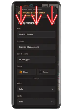Per giocare alla Pink Joker slot segui la procedura di registrazione.