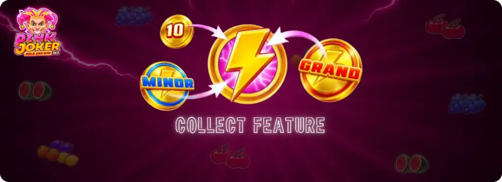Collect feature in Pink Joker slot