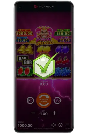 Everything is ready, you are playing Pink Joker slot