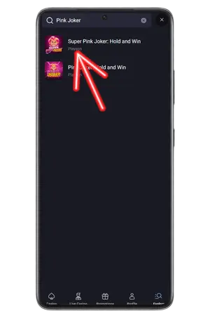In the casino games library, find Pink Joker slot